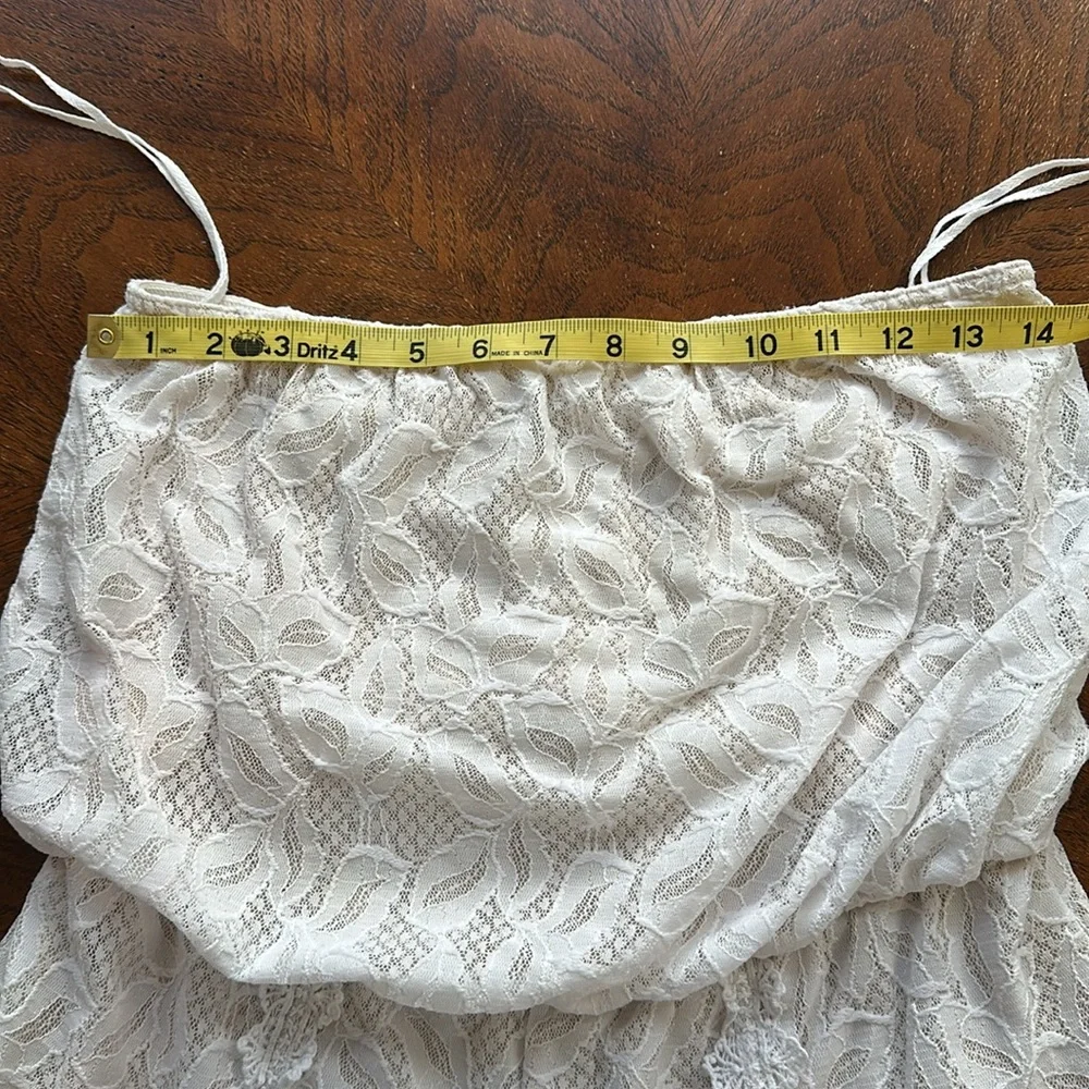 Free People White Tahlia Strapless Lace Romper - Picture 11 of 14